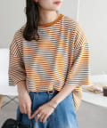 DISCOAT(ディスコート) 【ストレスフリーな着心地◎/24色展開】ワッフル半袖Tシャツ《WEB限定》