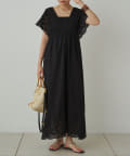 Loungedress(ラウンジドレス) ≪先行予約≫コットンレースVワンピース