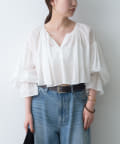 tadashi shoji ボリュームスリーブボレロ リクエスト受付のみ】アイボリー ボリュームスリーブボレロ