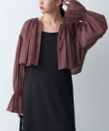 tadashi shoji ボリュームスリーブボレロ リクエスト受付のみ】アイボリー ボリュームスリーブボレロ