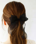 3COINS(スリーコインズ) チュールダブルリボンヘアフック