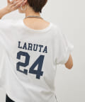 LARUTA(ラルータ) LARUTA24袖口ロールUPロゴT