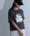 COLONY 2139(コロニー トゥーワンスリーナイン) 箔ロゴプリントTシャツ