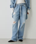 Whim Gazette(ウィム ガゼット) 【15th Anniversary】【Jeanie Blue】RIPPED JEANS