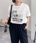 FREDY & GLOSTER(フレディ アンド グロスター) シルケットRESORT PHOTO Tシャツ