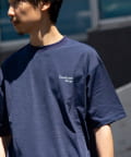 FREDY & GLOSTER(フレディ アンド グロスター) 【GLOSTER】SORONA ワンポイントロゴ 半袖Tシャツ 裾ドロスト