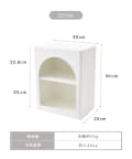 ホワイト アーチ型ラック 50x80cm サリュ　グロット2段ラック　新品 グロットアーチ型ディスプレイラック／Grotte | salut!(サリュ