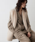 Whim Gazette 【THE PAUSE】ファーVネックジレ Whim Gazette(ウィム ガゼット)の【THE PAUSE】ファーV