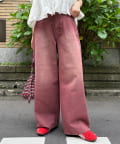 CIAOPANIC TYPY(チャオパニックティピー) 【新色追加】【UNISEX】オーバーダイワイドデニムパンツ