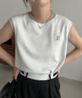 CAPRICIEUX LE'MAGE(カプリシュレマージュ) 【再入荷】1ポイントノースリーブTシャツ