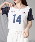 OUTLET(アウトレット) 【RAY CASSIN】ナンバリングルーズTシャツ