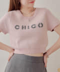 Chico(チコ) 【完売カラー再販】ロゴ刺繡ニット