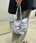 mystic(ミスティック) 【3色展開】loti サテンギャザーBAG