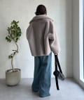 DouDou フェイクファーリバーシブルジャケット DouDou（ドゥドゥ）の「フェイクファーリバーシブルジャケット