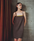 OUTLET(アウトレット) 【Pasterip】Mannish tweed camisole dress