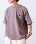 FREDY & GLOSTER(フレディ アンド グロスター) 【GLOSTER】Reflax リネンタッチ ストレッチTシャツ