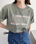 FREDY & GLOSTER(フレディ アンド グロスター) シルケットdiaryロゴTシャツ