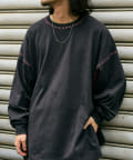 CIAOPANIC TYPY(チャオパニックティピー) 【MENS】オーバーサイズ配色ステッチサイドスリットTee