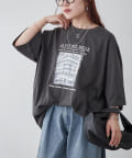 Remind me and forever(リマインドミーアンドフォーエバー) 【nao】転写チュニックTシャツ