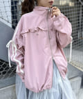 w closet(ダブルクローゼット) 【大人気アウター/２サイズ展開】フリルラインジャケット