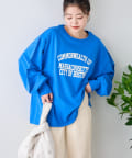 CIAOPANIC TYPY(チャオパニックティピー) USAコットンプリント袖ボリュームスリーブロゴロンTee