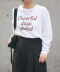 un dix cors(アンディコール) 《インナーにぴったり》cheerfulロゴロンTee