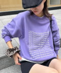 CIAOPANIC TYPY(チャオパニックティピー) メッセージロゴスウェット
