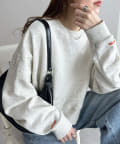 DISCOAT(ディスコート) 【新色追加/WEB限定】袖ロゴ刺繍ショートスウェット