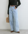 RIVE DROITE(リヴドロワ) 予約【MONN.:.(モン)】neat wide DENIM/12月中旬お届け予定