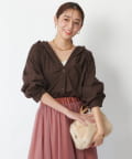 un dix cors(アンディコール) 《新色追加・オールシーズン活躍》ハイカウントフードブラウス