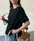 Chez toi(シェトワ) ラッセル編みクルーネックT