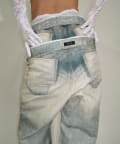 Six M/シックスエム　トロンプルイユデニムパンツ Six M/シックスエム】トロンプルイユデニムパンツ | WHO'S WHO