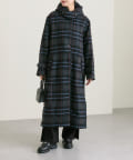 ear PAPILLONNER(イア パピヨネ) 【MAISON LENER(メゾンレネール)】BRISELAME DUFFEL COAT1/チェック柄/ダッフルコート