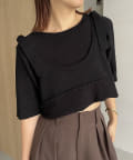 CAPRICIEUX LE'MAGE】キャミレイヤードニット | OUTLET