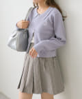 OUTLET(アウトレット) 【w closet】衿付Wジップカーディガン