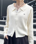 OUTLET(アウトレット) 【w closet】衿付Wジップカーディガン