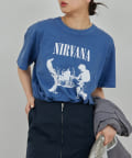 GALLARDAGALANTE(ガリャルダガランテ) プリントTシャツ『NIRVANA』