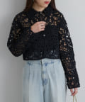 La boutique BonBon(ラブティックボンボン) レースシャツニット