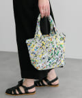 ear PAPILLONNER(イア パピヨネ) 【FEEL AND TASTE（フィールアンドテイスト）】weaving minibucket Nylon/ミニバケットバッグ