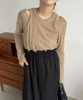 OUTLET(アウトレット) 【CAPRICIEUX LE'MAGE】ベロアドッキングワンピース