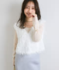オシャレ度UP】フェザーヤーンベスト | La boutique BonBon(ラブ