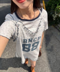 CIAOPANIC(チャオパニック) Tee付きフラワーワッフルチュニックキャミワンピース