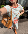 CIAOPANIC(チャオパニック) Tee付きフラワーワッフルチュニックキャミワンピース