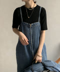 DOUDOU(ドゥドゥ) 5分袖ニットTEE