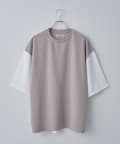 COLONY 2139(コロニー トゥーワンスリーナイン) ジョーゼットフハク切替半袖Tシャツ