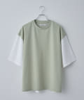 COLONY 2139(コロニー トゥーワンスリーナイン) ジョーゼットフハク切替半袖Tシャツ