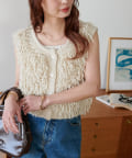 フリンジベスト　＊discoat Discoat｜フリンジベスト | Rakuten Fashion(楽天ファッション