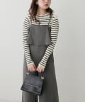 NICE CLAUP / OLIVE des OLIVE OUTLET(ナイスクラップ  / オリーブ デ オリーブ アウトレット) 【natural couture】フレアビスチェ風サロペット