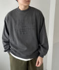 DISCOAT(ディスコート) 【ユニセックス】ピグメントダンボール刺繍プルオーバー