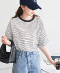 DISCOAT(ディスコート) 【WEB限定】ボーダービッグ半袖Tシャツ